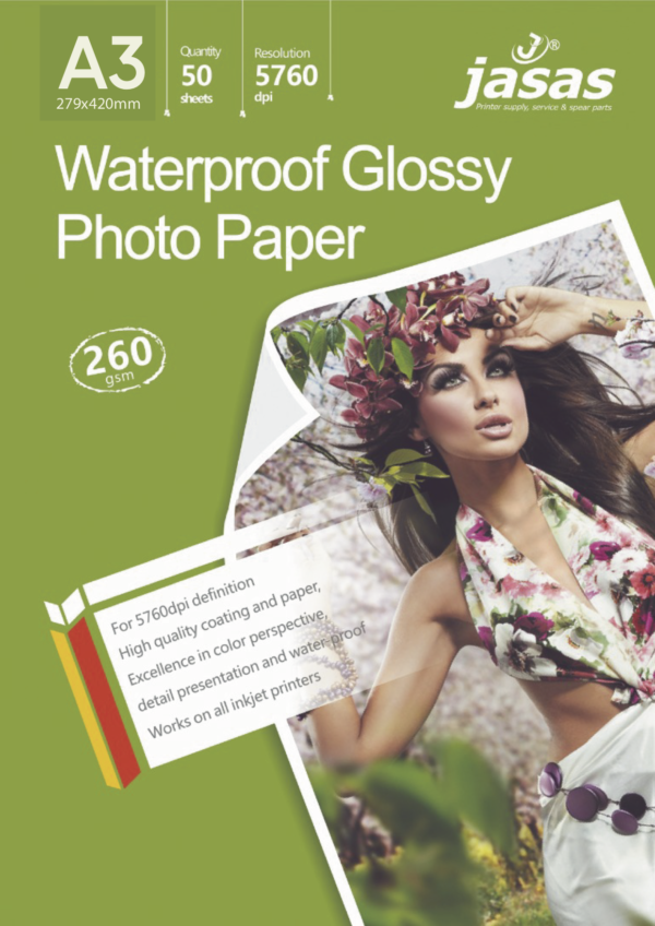 260gsm A3 Waterproof Glossy Photo Paper