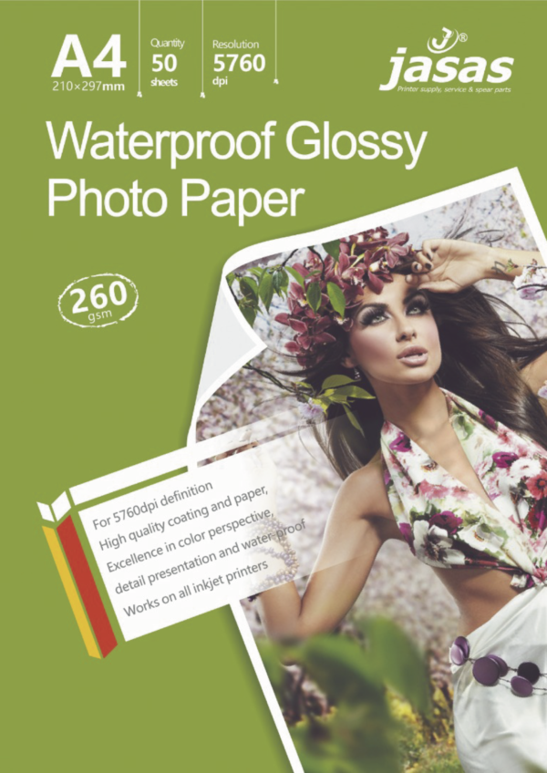 260gsm A4 Waterproof Glossy Photo Paper